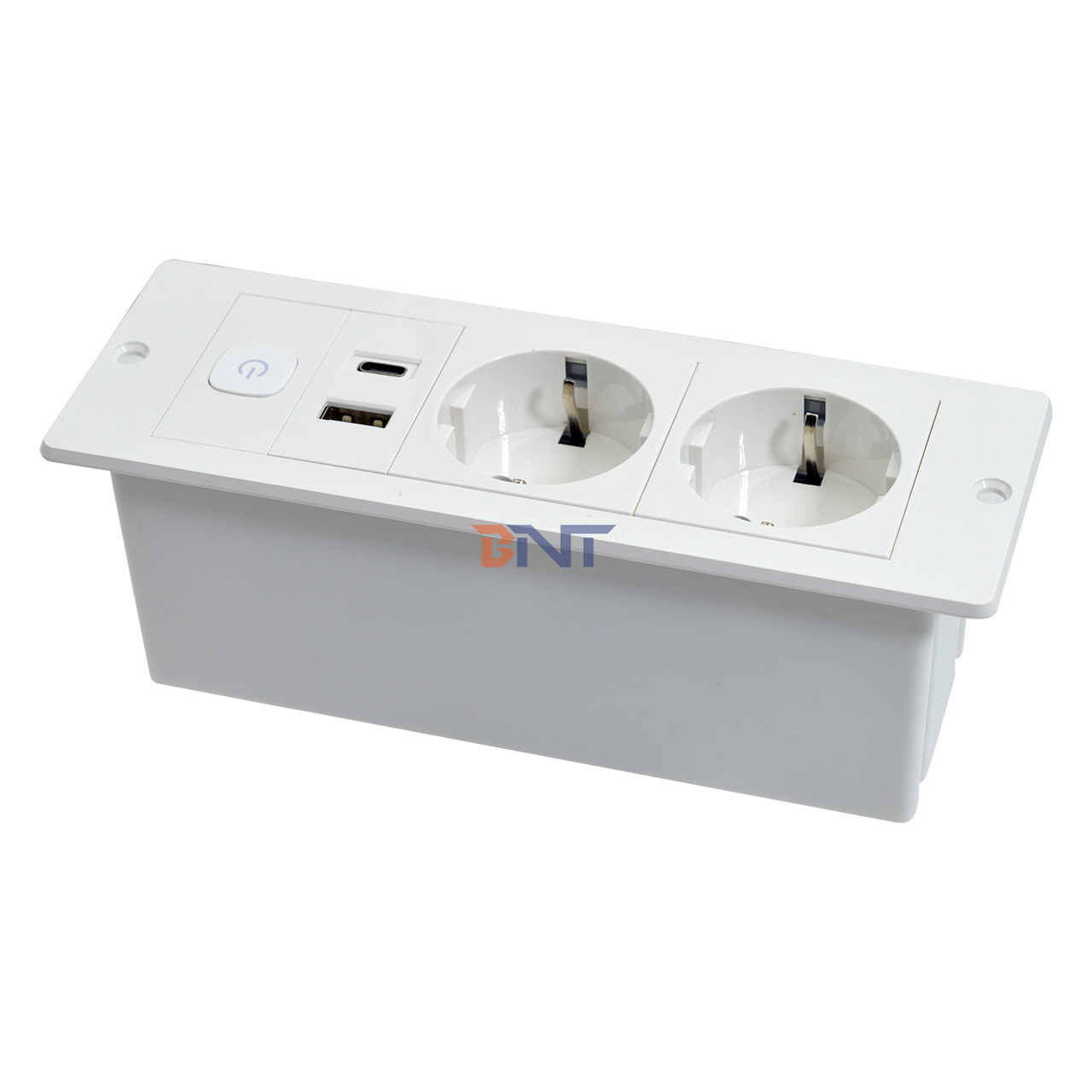 OEM/ODM ABS EU Standard 5V 2.1A Power USB A+C Charging Socket Built-In Desk/Sofa Hotel/Bar/Meeting Room Outlet Compatible US/EU