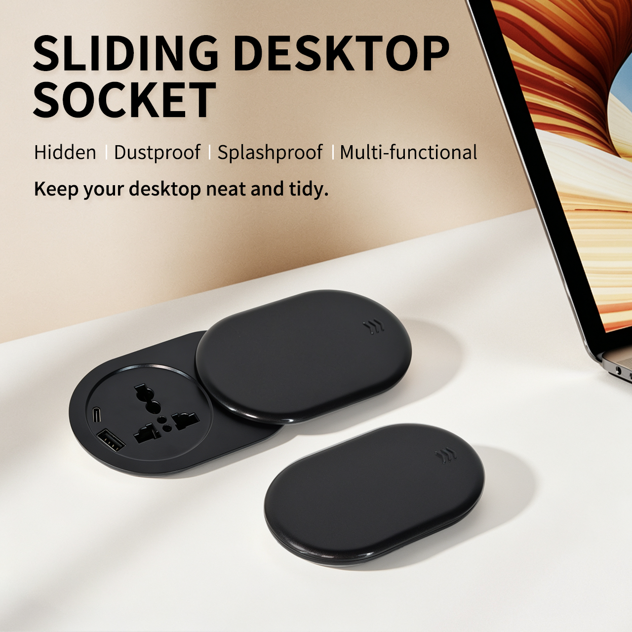 slip open power socket