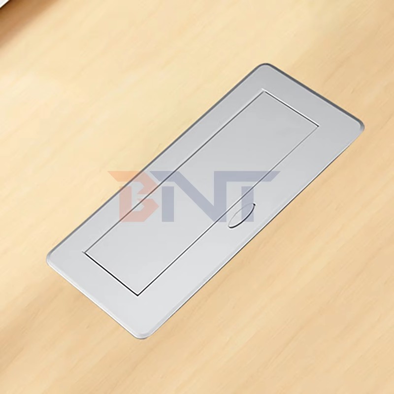 Custom Pop-Up Design Electric Power UK Plug Socket Flush Mount 2 Outlets Tabletop Socket for Meeting & Conference Tables detail image 1