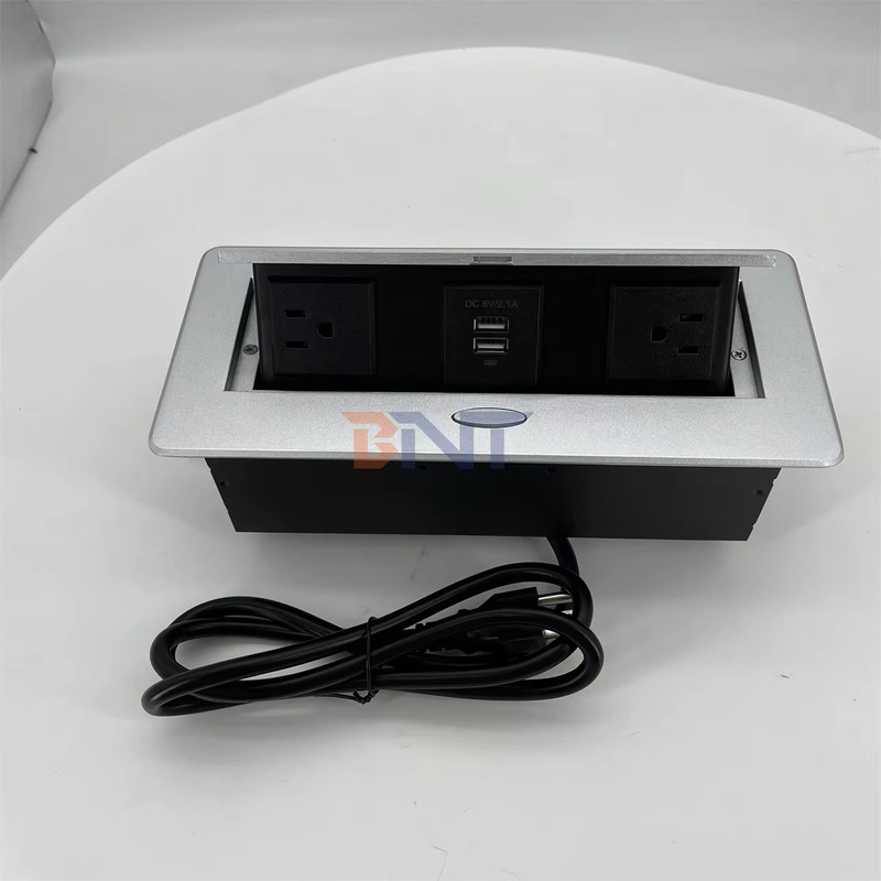 Recessed Desk Power Strip - detail 1
